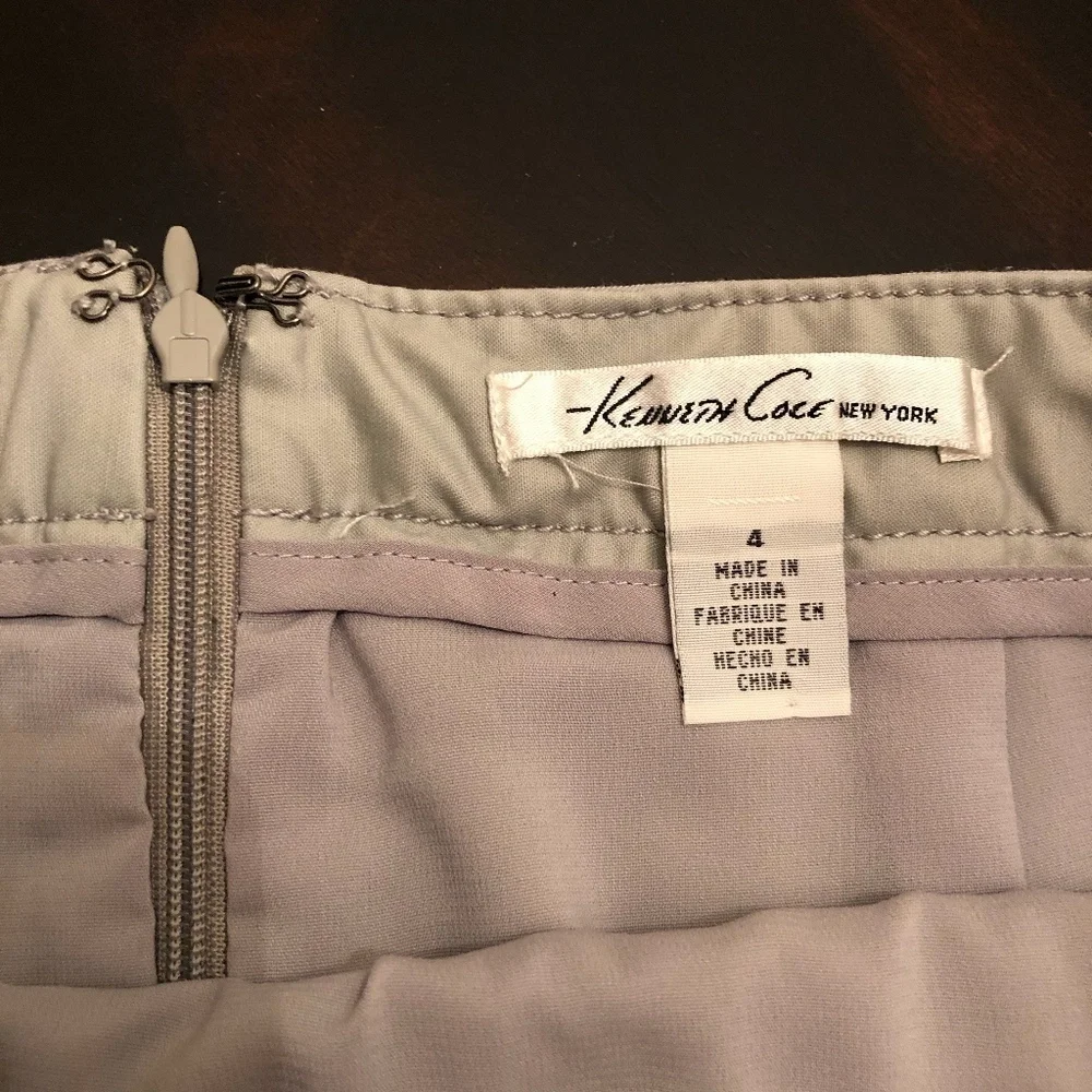 *KENNETH COLE* Gray Straight Pencil Skirt Size 4